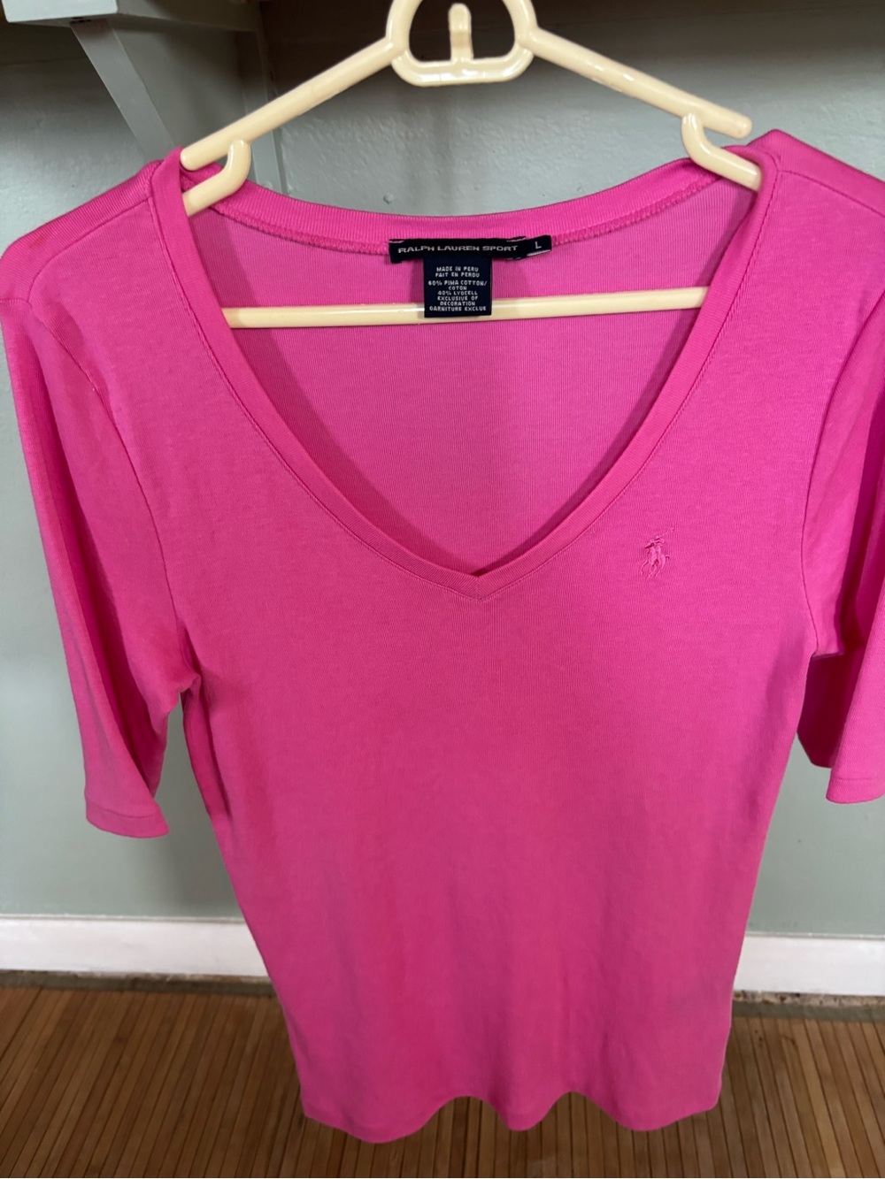 Ralph Lauren Sport Hot Pink Women's Tee size large